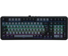 Epomaker mechaninė klaviatūra, vokiška ISO-DE QWERTZ, bevielė, 96%, RGB, numerių blokas, Hot-Swap, juoda