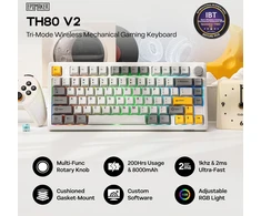 Epomaker TH80 V2 75% belaidė mechaninė žaidimų klaviatūra, 8000 mAh, RGB, Hot-Swap