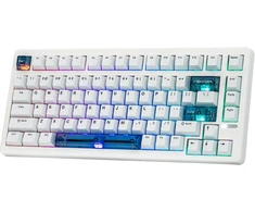 EPOMAKER žaidimų klaviatūra laidinė 75% Hall efektas 8000 Hz RGB HE80