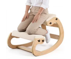 VEVOR Ergonominė medinė kėdė su reguliuojamu porolonu
