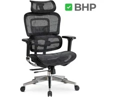 Ergonominė sukamoji biuro kėdė NINO, juoda
