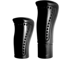 Ergonominės perforuotos dviračio vairo rankenos, 120 + 90 mm