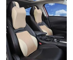 Ergonominių pagalvių rinkinys automobiliui KREMINĖ