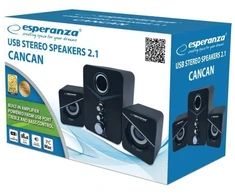 Ausinės ESPERANZA Garsiakalbiai 2.1 USB CANCAN EP153