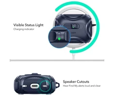 ESR Cyber ​​​​FlickLock MagSafe dėklas, skirtas AirPods Pro 3 ausinėms – tamsiai mėlynas Mėlyna