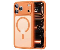 ESR Classic Hybrid MagSafe dėklas, skirtas iPhone 17 Pro Max – skaidrus oranžinis