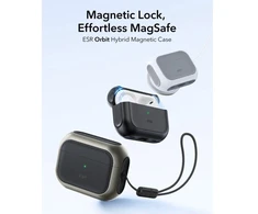 ESR Orbit HaloLock MagSafe dėklas, skirtas AirPods Pro 3 - pilkos ir juodos spalvos