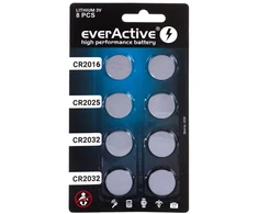EVERACTIVE Ličio baterijų komplektas, 4x CR2032; 2x CR2025; 2x CR2016 CRMIX8BL