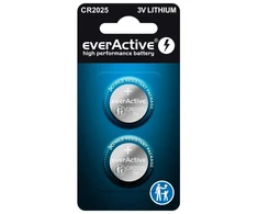 everActive MINI CR2025 ličio baterijos, 2 vnt. lizdinė pakuotė CR20252BL