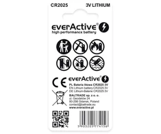 everActive MINI CR2025 ličio baterijos, 2 vnt. lizdinė pakuotė CR20252BL