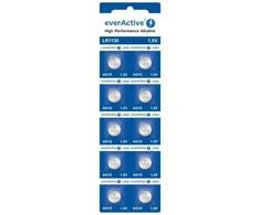 EVERACTIVE Šarminės baterijos MINI AG10 G10 LR1130 LR54, Blisteris 10 vnt.