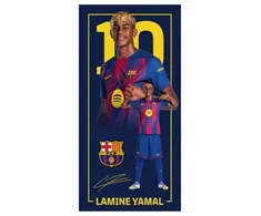 FC Barcelona paplūdimio rankšluostis Yamal iš mikropluošto 70x140 124609