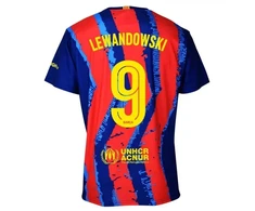 FC Barcelona Robert Lewandowski marškinėlių ir šortų rinkinys jaunimui 2025/26 BC59EL