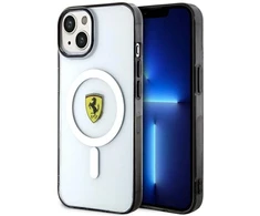 Ferrari FEHMP14MURKT Apple iPhone 14 Plus / 15 Plus 6.7″ skaidrus kietas dėklas Outline Magsafe