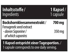 Fenugreek kapsulės 60 vnt. MST