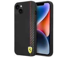 Ferrari FEHCP14MAXBK Apple iPhone 14 Plus / 15 Plus 6.7″ juodos spalvos kietas dėklas Carbon