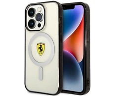 Ferrari FEHMP14LURKT Apple iPhone 14 Pro 6,1″ skaidrus kietas dėklas Outline Magsafe