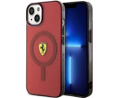 Ferrari FEHMP14SURKR Apple iPhone 14 / 15 / 13 6.1″ red kietas dėklas Translucent Magsafe