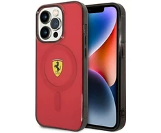 Ferrari FEHMP14XURKR Apple iPhone 14 Pro Max 6.7″ red kietas dėklas Translucent Magsafe