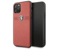 Apple iPhone 11 Pro Ferrari dėklas Off Track odinis (FEOBAHCN58RE) raudonos spalvos