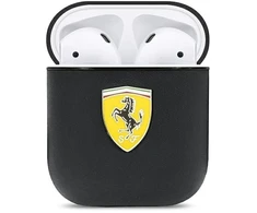 Ferrari FESA2LEBK AirPods dėklas juoda/juoda, "On Track" oda