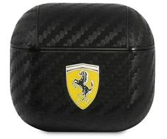 Ferrari FESA3CABK AirPods 3 apsauginis dėklas juoda/juoda On Track PU Carbon