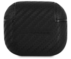 Ferrari FESA3CABK AirPods 3 apsauginis dėklas juoda/juoda On Track PU Carbon