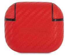 Ferrari FESA3CARE AirPods 3 dėklas raudonas/raudonas On Track PU Carbon