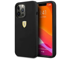 Ferrari FESSIHCP13XBK Apple iPhone 13 Pro Max 6,7″ juodos spalvos kietas dėklas Silicone