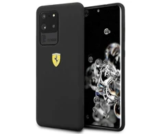 Ferrari kietas dėklas FESSIHCS69BK Samsung Galaxy S20 Ultra (G988) juodos spalvos Silicone Collection