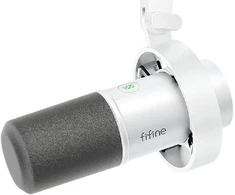 FIFINE dinaminis USB/XLR mikrofonas su RGB apšvietimu, kardioidinis, stalo tipo, MI27