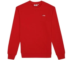 Fila Leverano Standartinio Kirpimo Džemperis Apvalia Apykakle Raudonas FAM0876 30002
