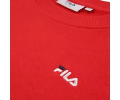 Fila Leverano Standartinio Kirpimo Džemperis Apvalia Apykakle Raudonas FAM0876 30002
