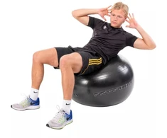 Fitneso kamuolys 65 cm juodas Pure 2 Improve