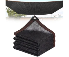 flintronic sodo šešėliavimo tinklas, 50% UV apsauga, polietilenas, 4x2,4 m juodas