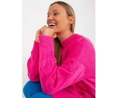 Fluo rožinis megztinis