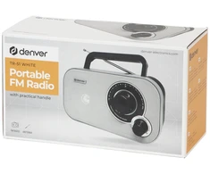 FM radijas su analoginiu derinimu Denver TR-51, baltas