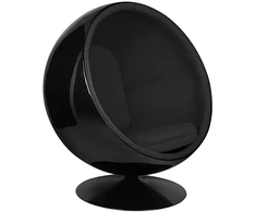 Fotelis BALL, juodas