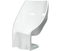 Fotelis NEMO FACE CHAIR, baltas, plastikinis