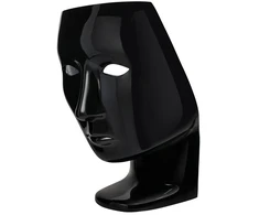 Fotelis NEMO FACE CHAIR, juodas, plastikinis