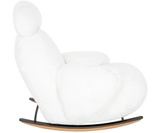 Fotelis PLUSH FUR, baltas