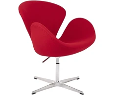 Fotelis SWAN PREMIUM, raudonas