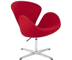 Fotelis SWAN PREMIUM, raudonas