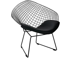 Fotelis VOLIER SOFT, juodas, metalinis