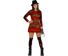 Fredžio Kriugerio (Freddy Krueger) kostiumas moterims – „Košmaras Guobų gatvėje“