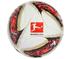 Futbolo kamuolys adidas Bundesliga 26/27 Torfabrik Mini baltas-oranžinis-auksinis KG6039
