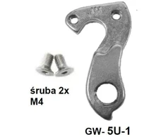 Galinis pavarų perjungėjo laikiklis skirtas GW-5u-1 rėmui