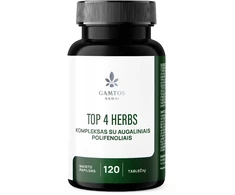 Gamtos namai augalinių polifenolių kompleksas TOP 4 HERBS N120