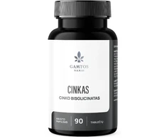 Gamtos namai biologiškai aktyvus CINKO BISGLICINATAS 25 mg N90