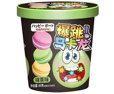 Gangfu Candy Macarons Matcha flavor 80g x24 (CHI)